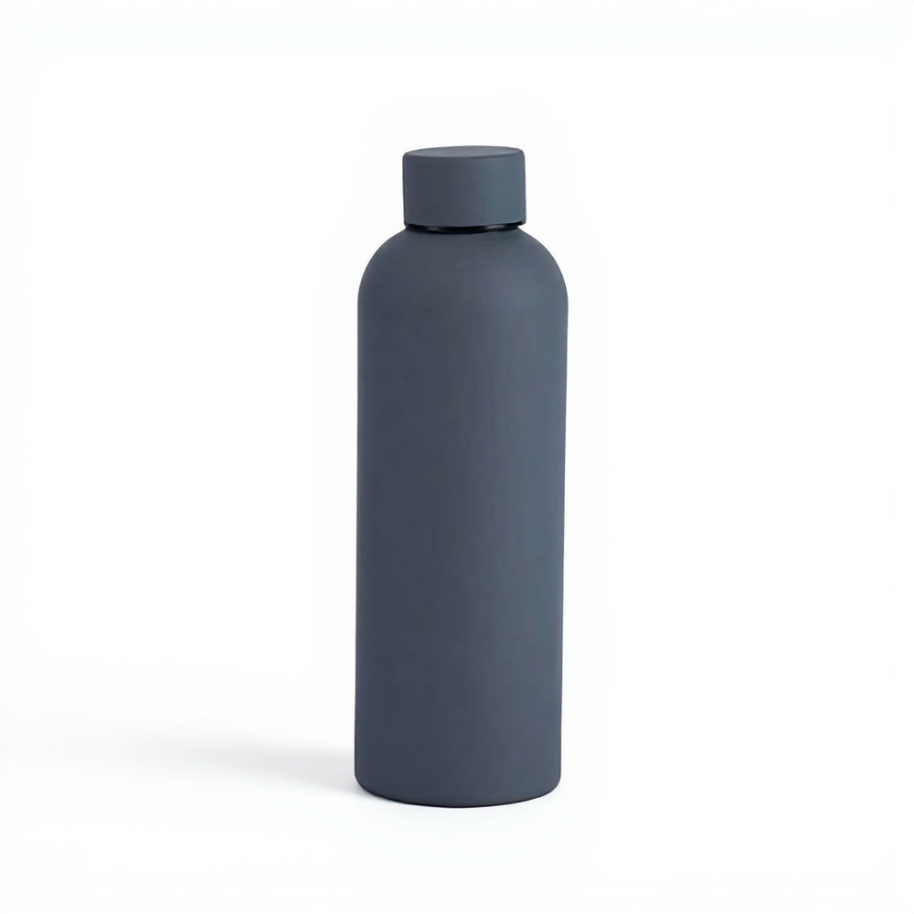 water bottle 500ml gray front view
