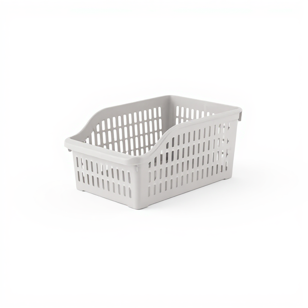 Dunya refrigerator organizer BPA-free plastic Small-30 x 12.8 x 14 cm front view