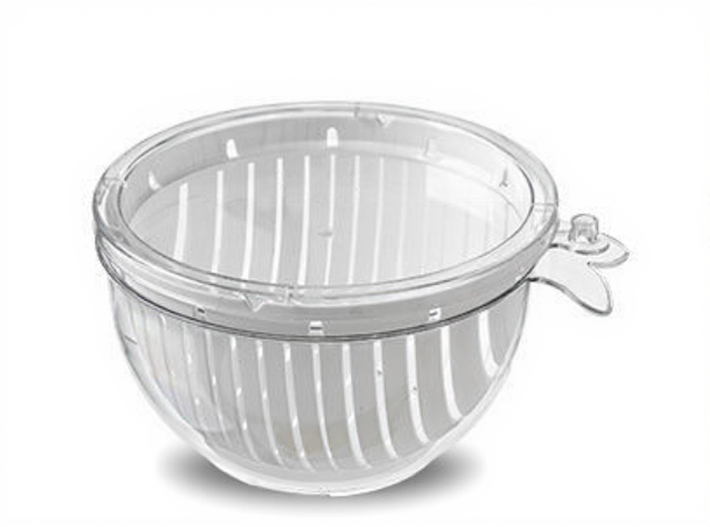 draining basket Stainless steel white front view