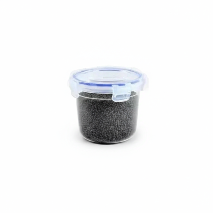 Round Plastic Food Containers with silicone