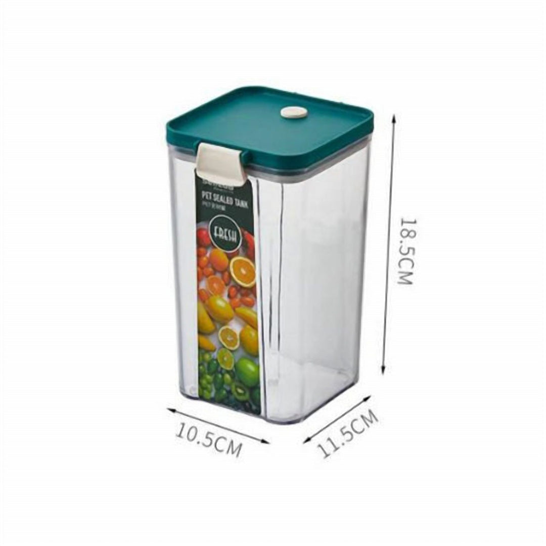 طقم علب حفظ طعام برتقالي 3 قطع للحبوب والرز محكم القفل