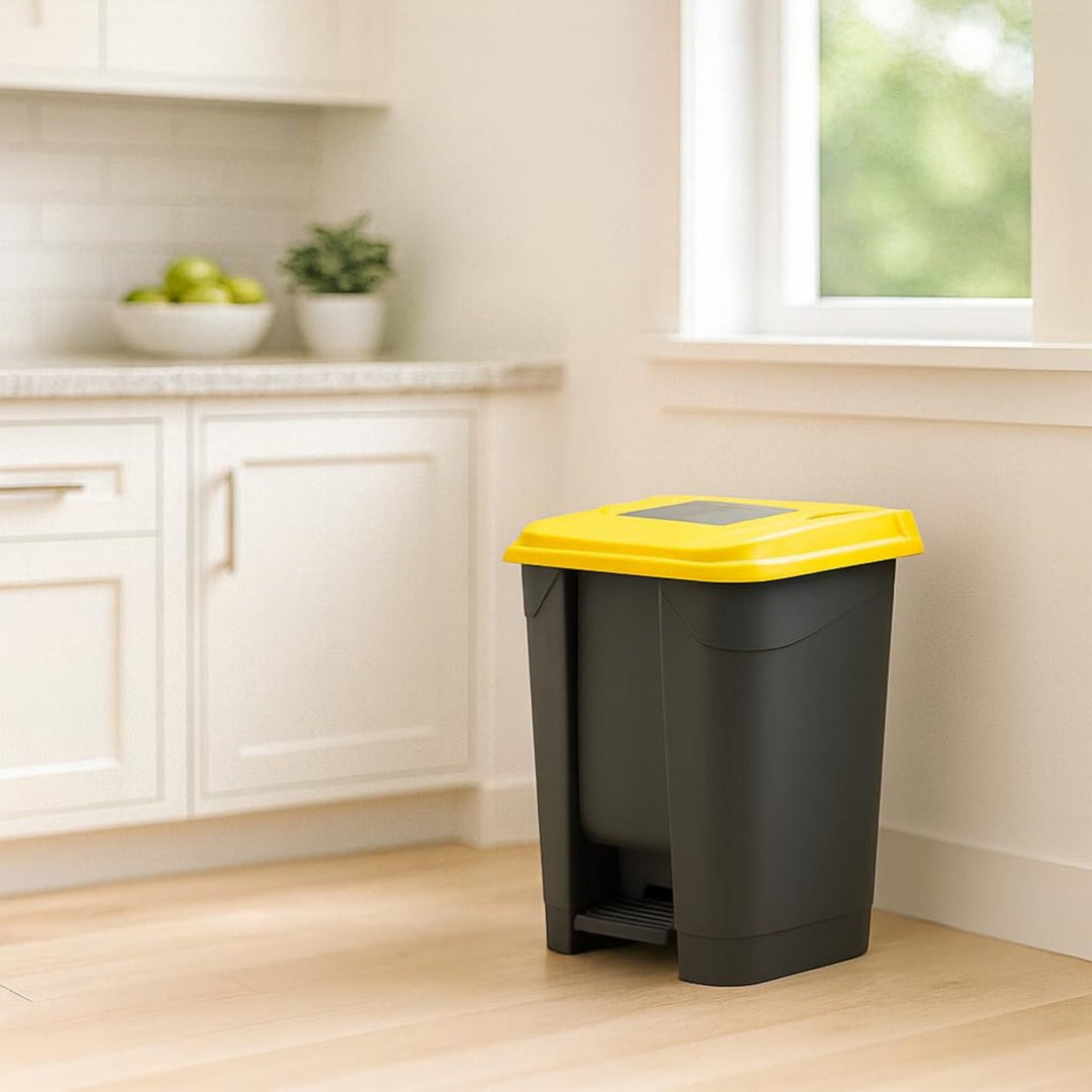 30 L Waste Sorting Bin 44.5 × 40.5 × 42.5 cm with Snap On Lid
