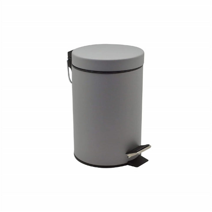 Grey 5 L Pedal Bin, Stainless Steel with Removable Inner Bucket