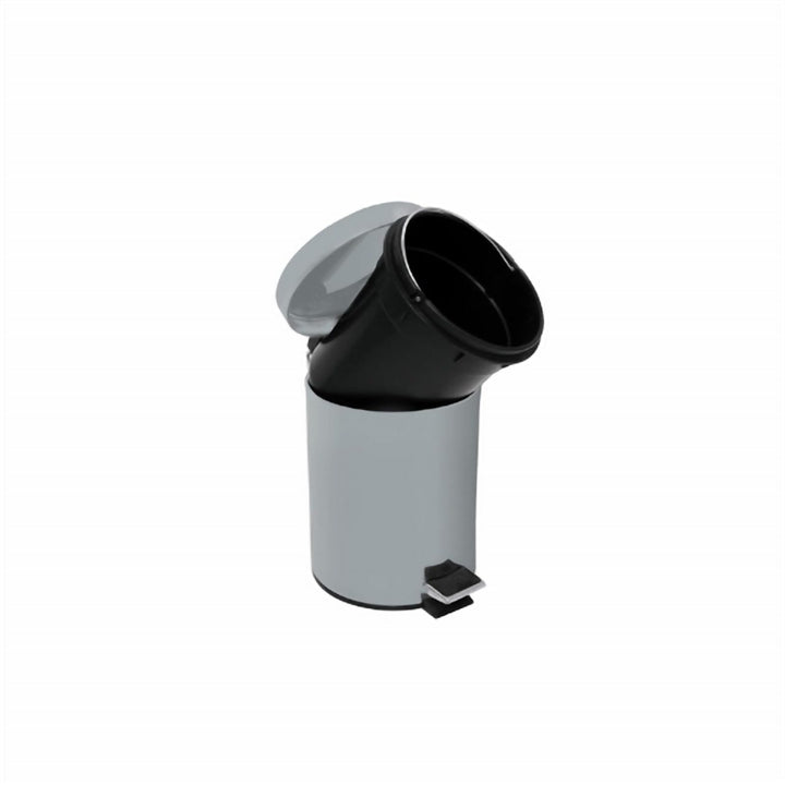 Grey 5 L Pedal Bin, Stainless Steel with Removable Inner Bucket