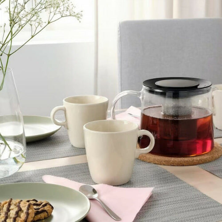 Stackable Ceramic Coffee Cup for Everyday Use, Holds Heat