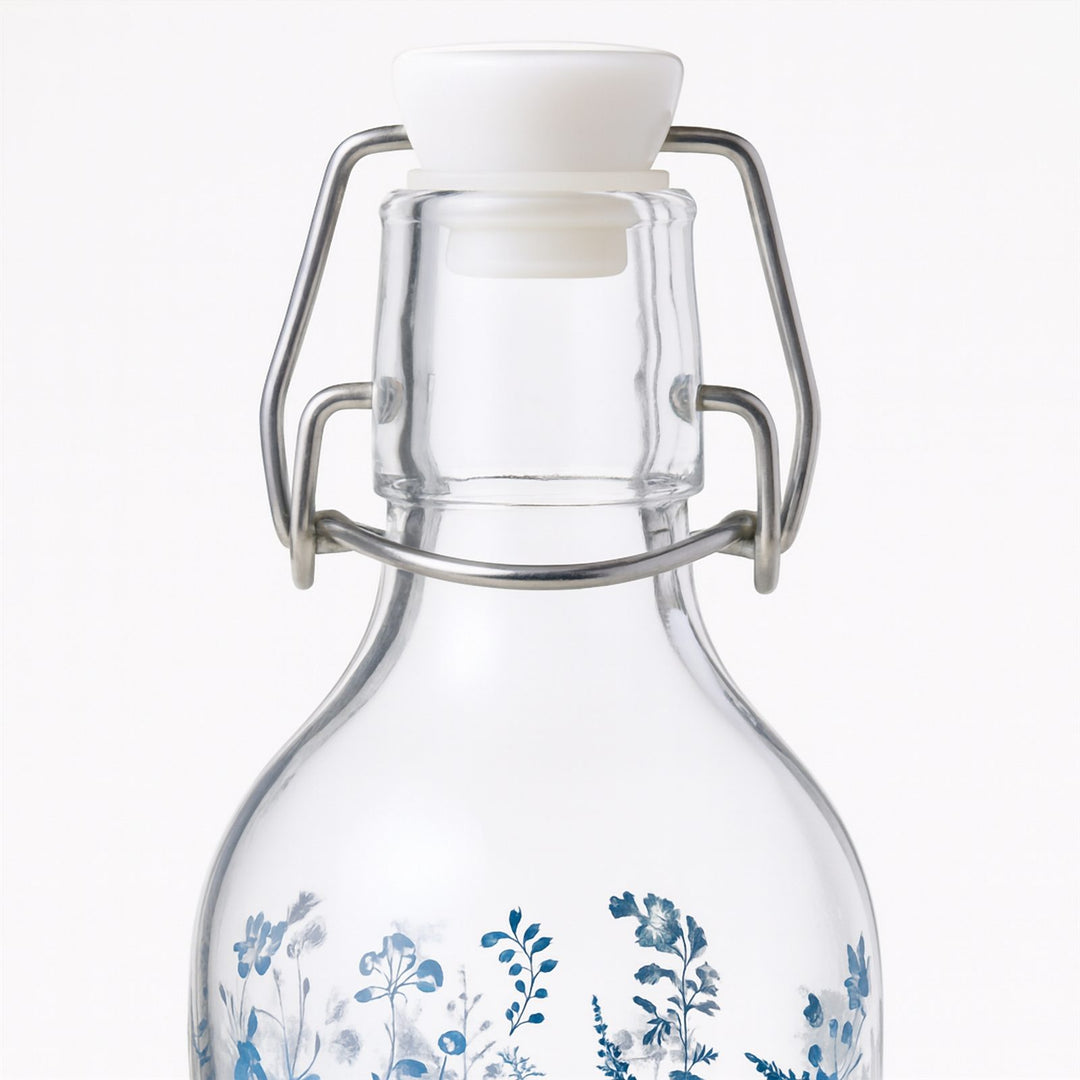 Sports Water Bottle 1 L with Stopper Lid, BPA Free and Leakproof