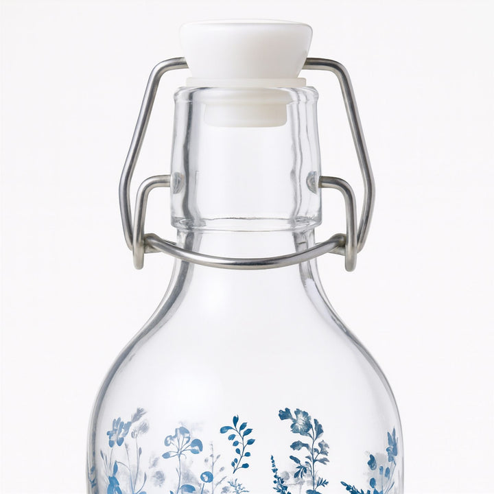 Sports Water Bottle 1 L with Stopper Lid, BPA Free and Leakproof