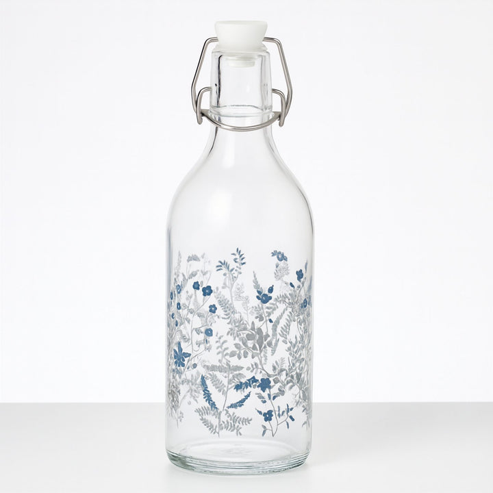 Sports Water Bottle 1 L with Stopper Lid, BPA Free and Leakproof