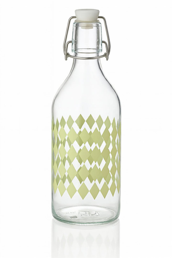 Sports Water Bottle 1 L with Stopper Lid, BPA Free and Leakproof