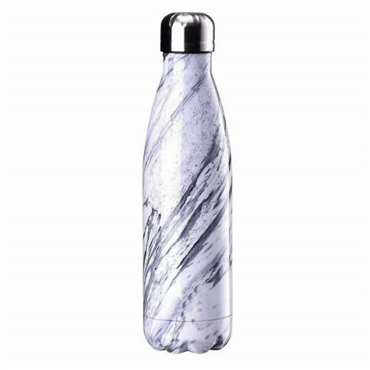 Insulated Stainless Steel Water Bottle 500 ml, Patterned Finish