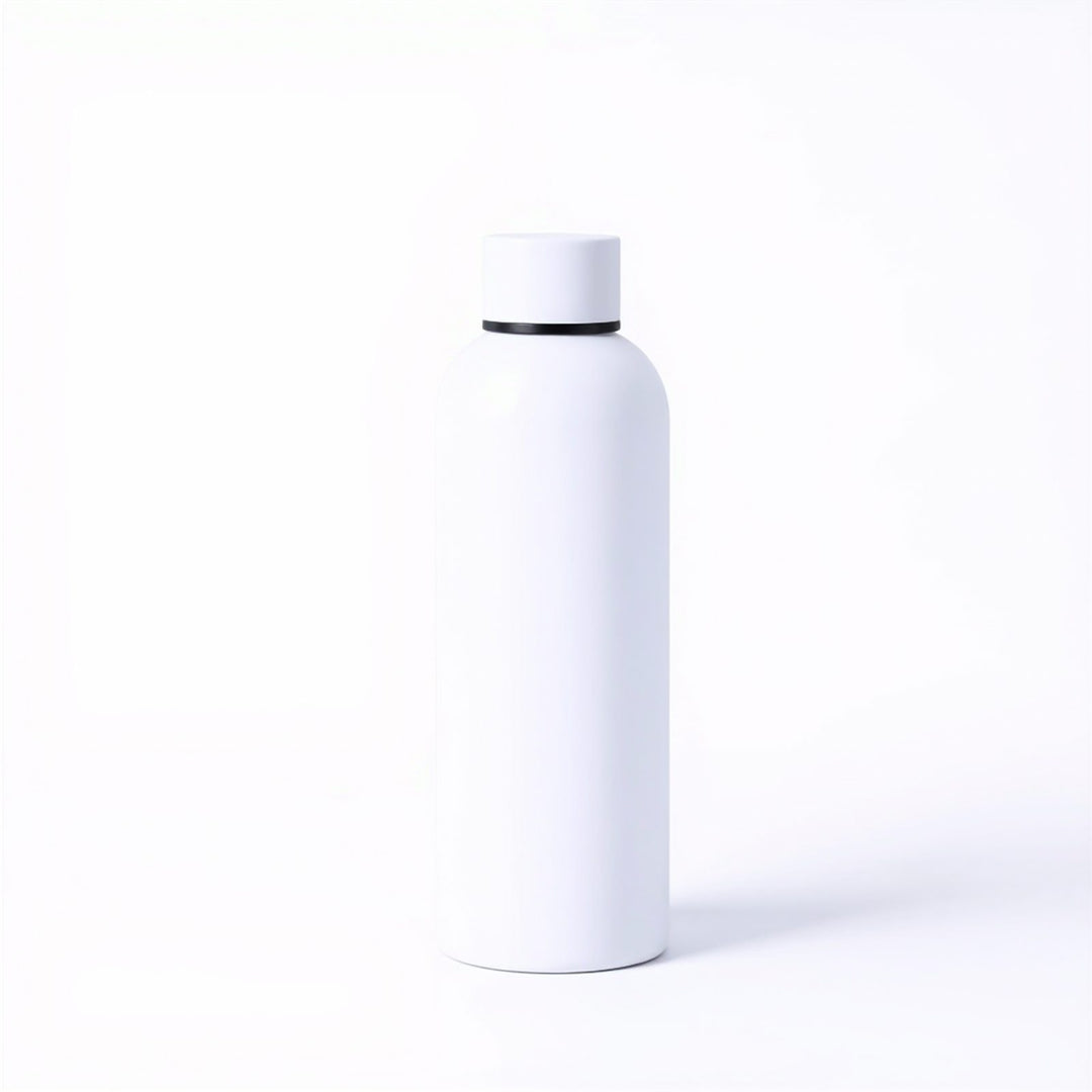 Stainless Steel Water Bottle 500 ml, Removable Lid, Non-Slip
