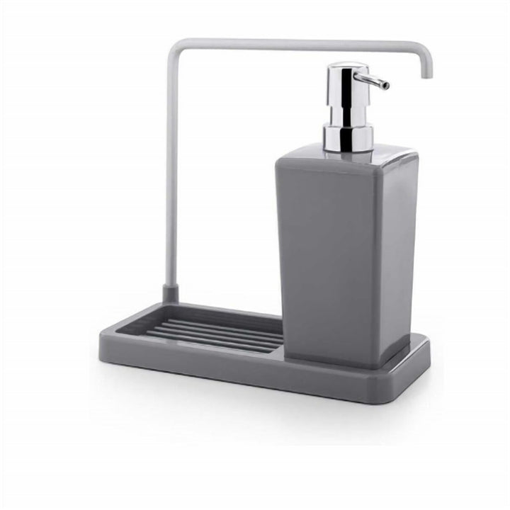 Kitchen Soap Dispenser with Towel Rail and Sponge Holder, 420 ml