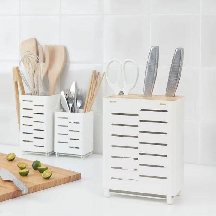 Stainless Steel Kitchen Utensil Holder for Spoons and Ladles