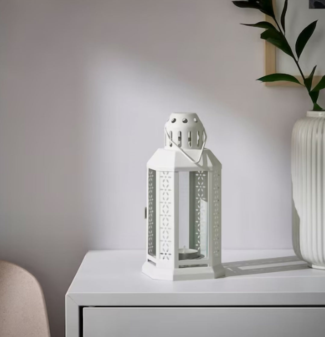 Decorative Candle Lantern for Indoor and Outdoor Table Settings