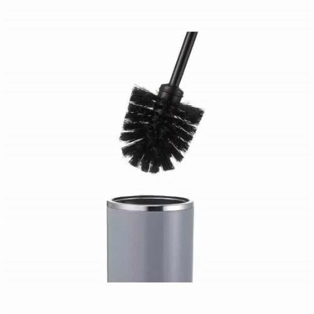 Acrylic Toilet Brush and Holder with Long Non-Slip Handle