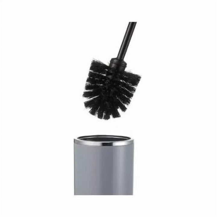 Acrylic Toilet Brush and Holder with Long Non-Slip Handle