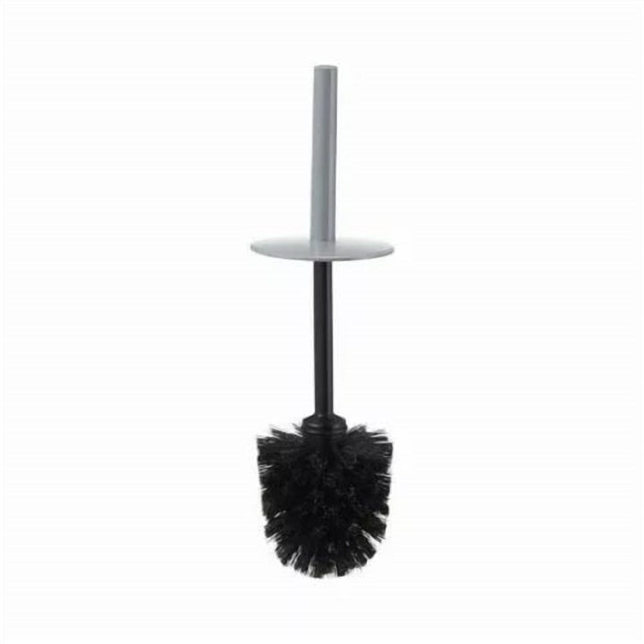 Acrylic Toilet Brush and Holder with Long Non-Slip Handle