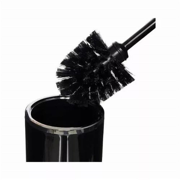 Acrylic Toilet Brush and Holder with Long Non-Slip Handle