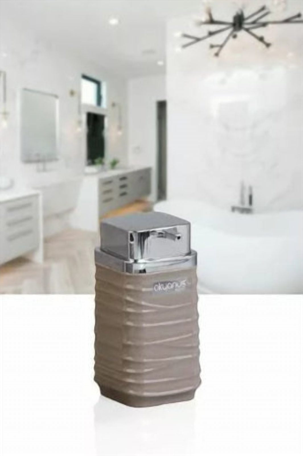 Acrylic Soap Dispenser 300 ml with Metal Pump Top, 150 g