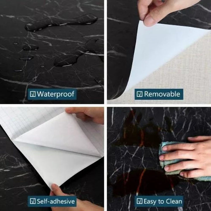 Marble Look Cover Sheet Roll, 3 Meters Long, Non Slip Base
