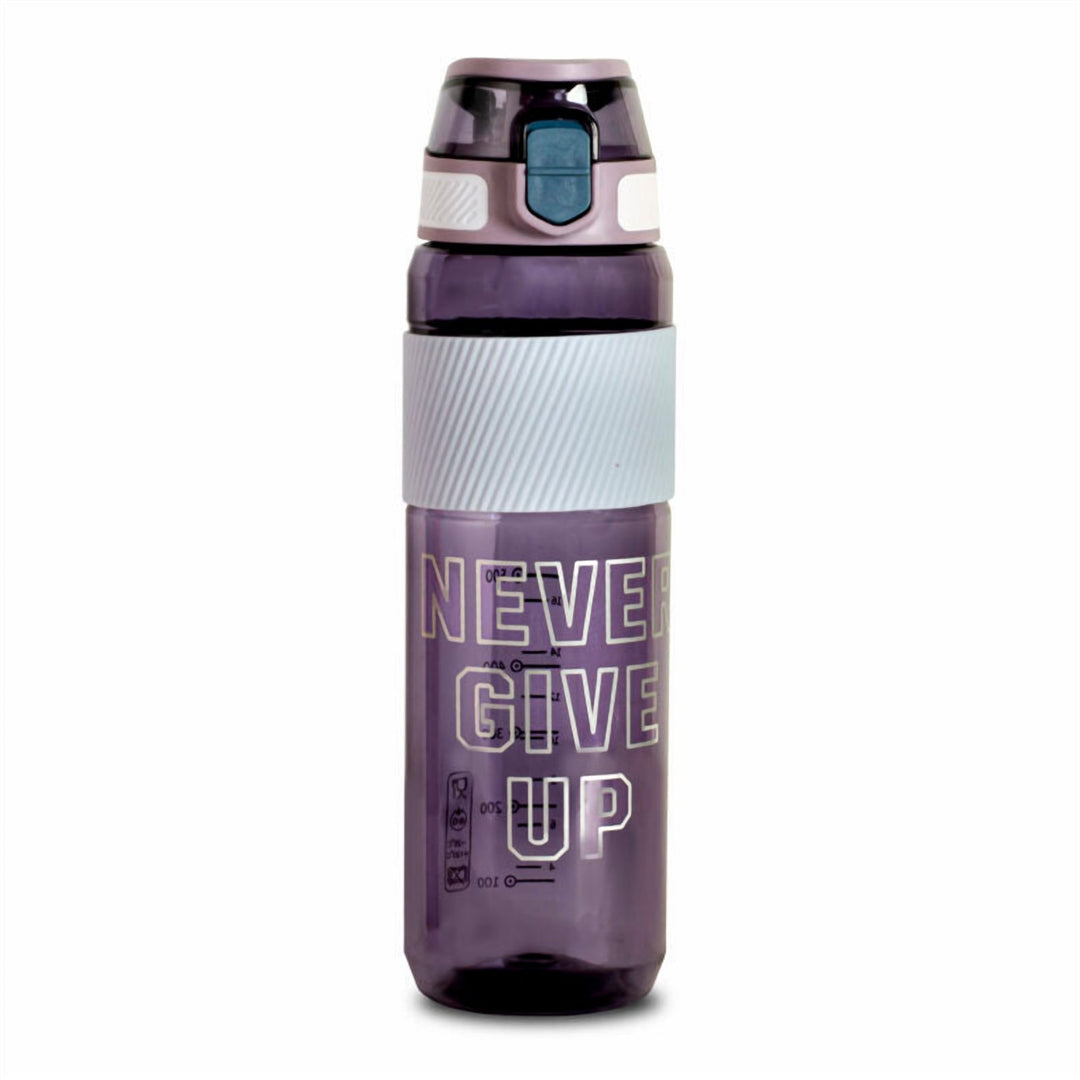 1 L Plastic Water Bottle with Lock Lid, Easy Grip and Strap