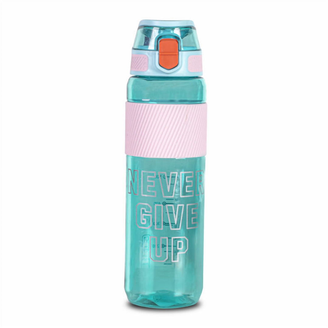 1 L Plastic Water Bottle with Lock Lid, Easy Grip and Strap