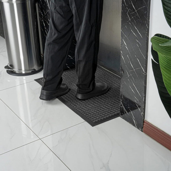 Non-Slip Doormat 44 x 76 cm with Rubber Backing for Front Door