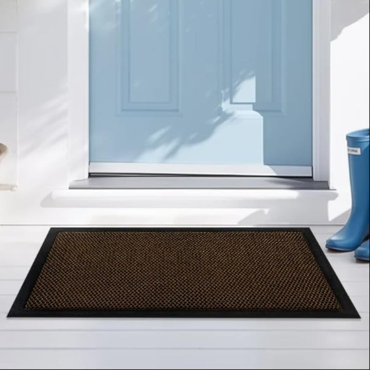 Non-Slip Doormat 44 x 76 cm with Rubber Backing for Front Door