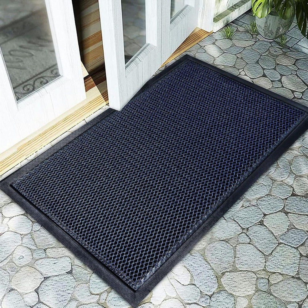 Non-Slip Doormat 44 x 76 cm with Rubber Backing for Front Door