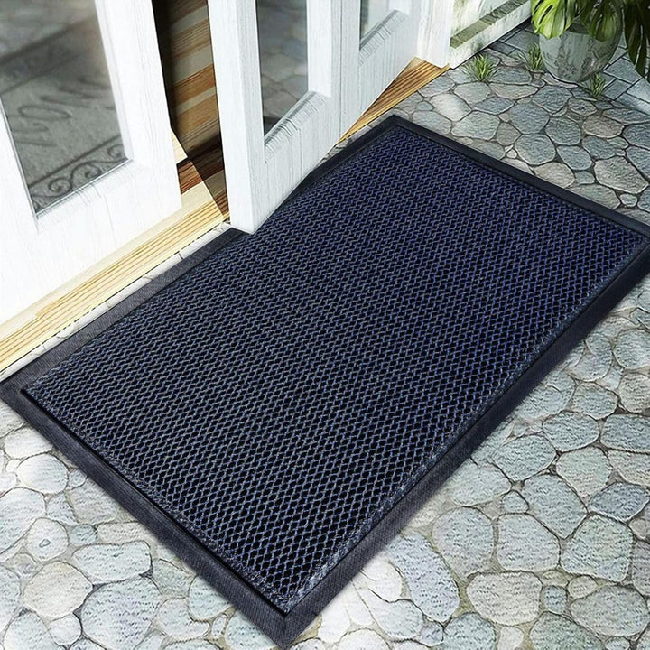 Non-Slip Doormat 44 x 76 cm with Rubber Backing for Front Door