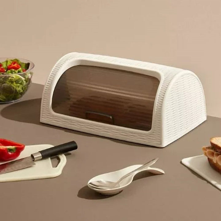 BPA-Free Plastic Bread Storage Box with Swing Cabinet Door