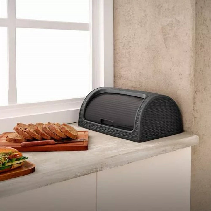 BPA-Free Plastic Bread Storage Box with Swing Cabinet Door