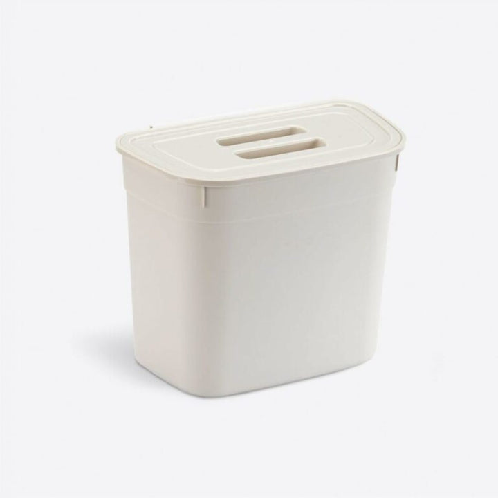7 L Hanging Plastic Bin with Lid for a Kitchen Cabinet Door