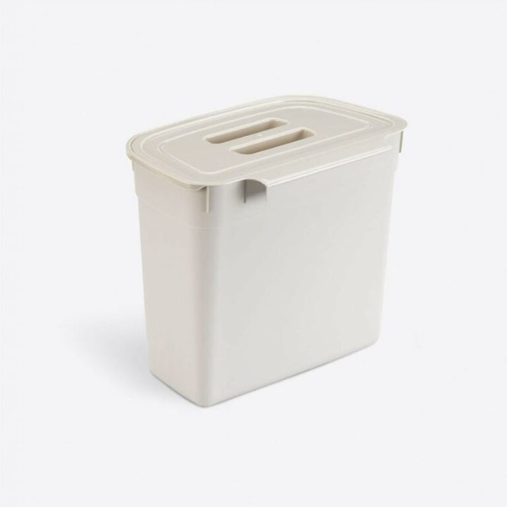7 L Hanging Plastic Bin with Lid for a Kitchen Cabinet Door