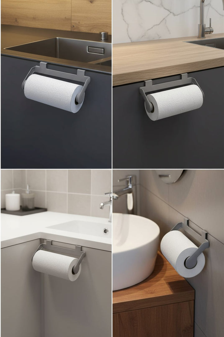 Under Cabinet Paper Towel Holder 24 cm, Wall Mounted, Plastic