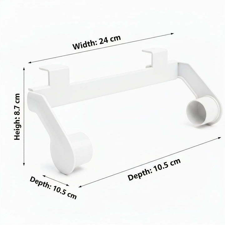 Under Cabinet Paper Towel Holder 24 cm, Wall Mounted, Plastic