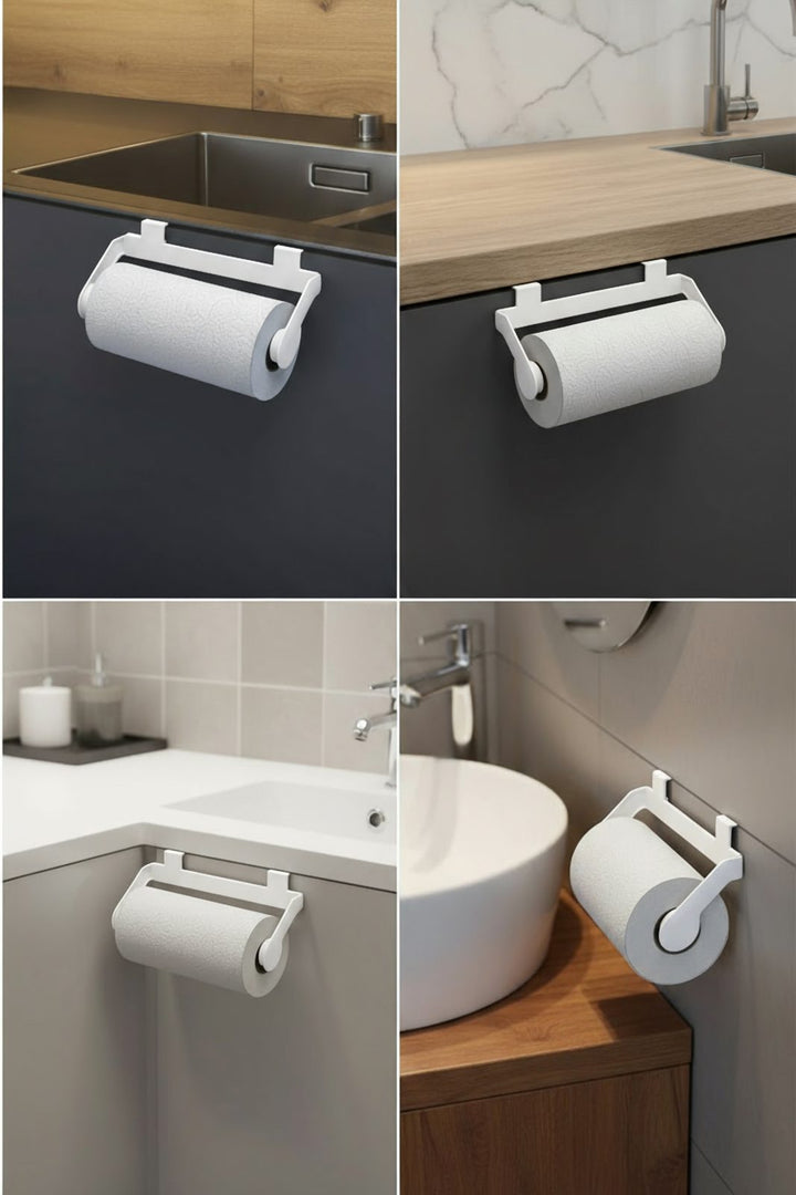 Under Cabinet Paper Towel Holder 24 cm, Wall Mounted, Plastic