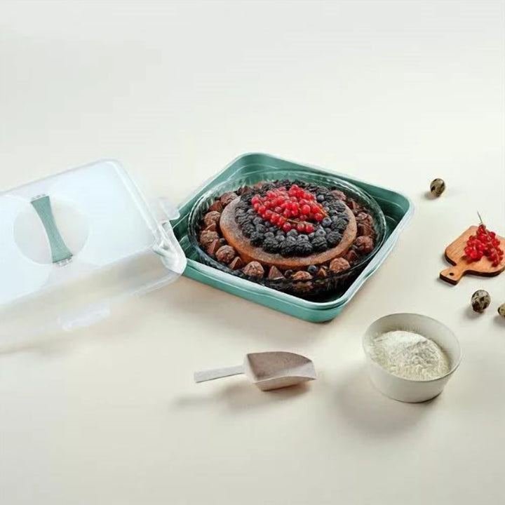 36 x 36 cm Square Cake Carrier Box with Snap Lock Handles