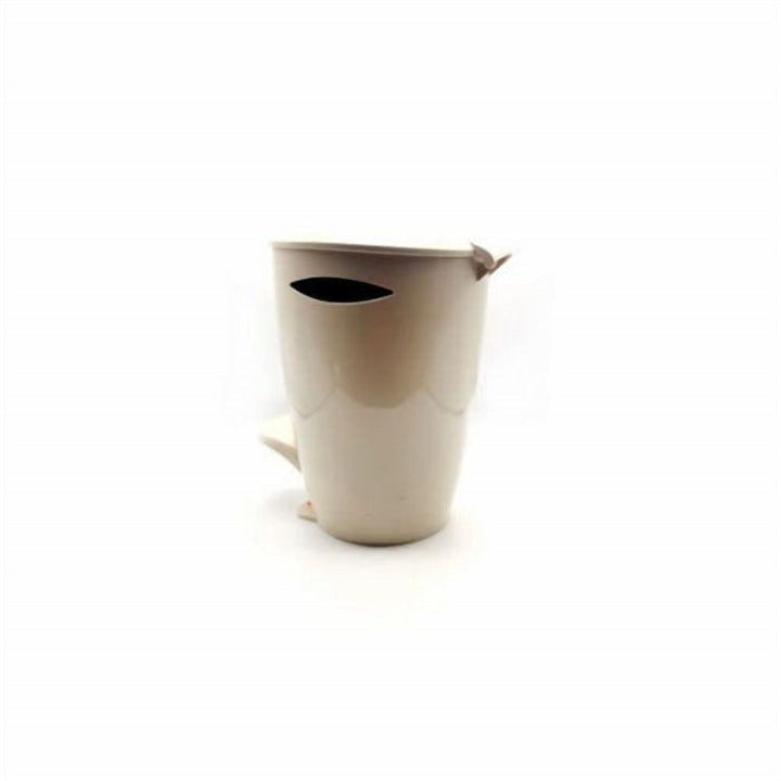 Foot Pedal Waste Basket for the Bathroom, Lid Stays Closed
