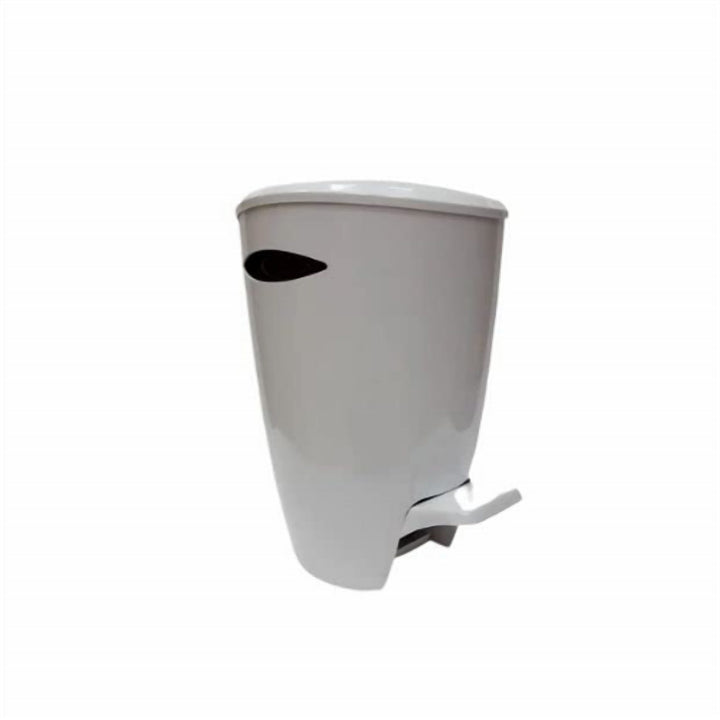 Foot Pedal Waste Basket for the Bathroom, Lid Stays Closed