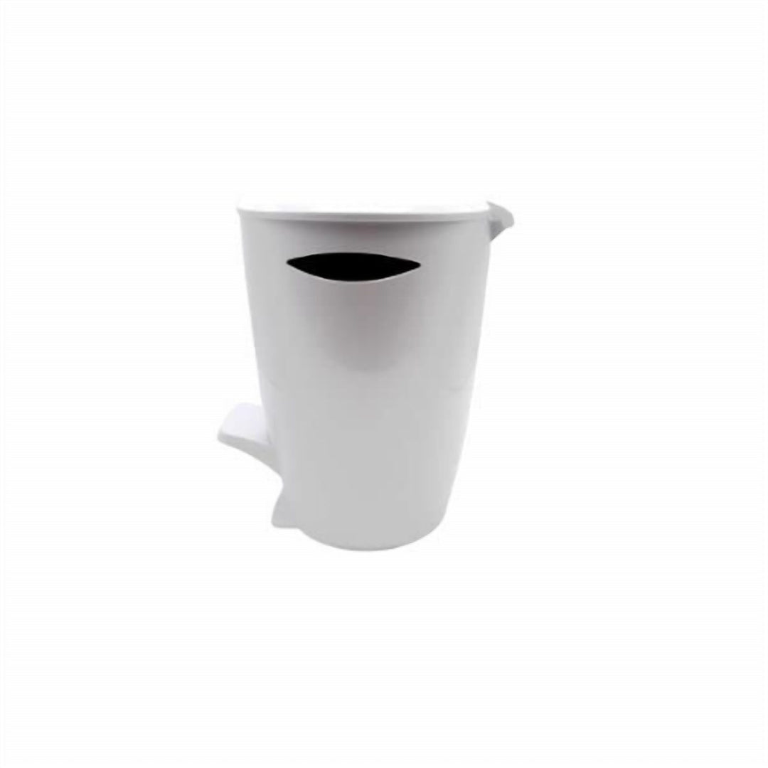 Foot Pedal Waste Basket for the Bathroom, Lid Stays Closed