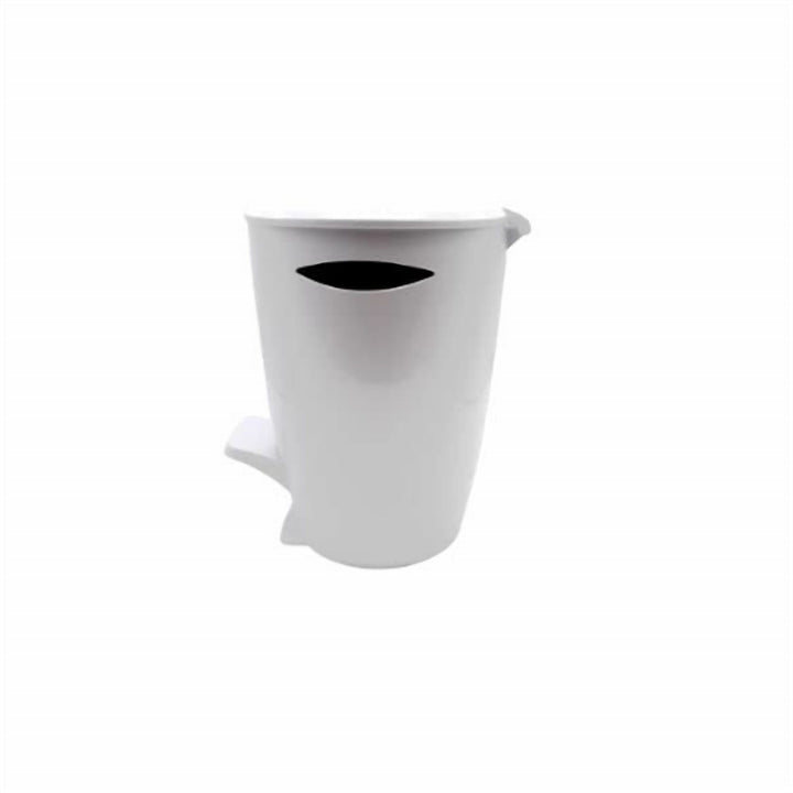 Foot Pedal Waste Basket for the Bathroom, Lid Stays Closed