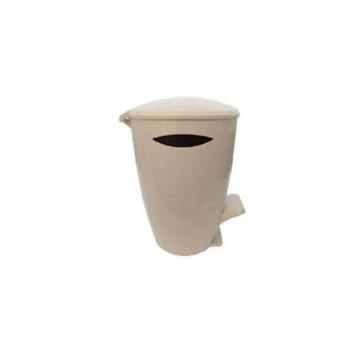 Foot Pedal Waste Basket for the Bathroom, Lid Stays Closed