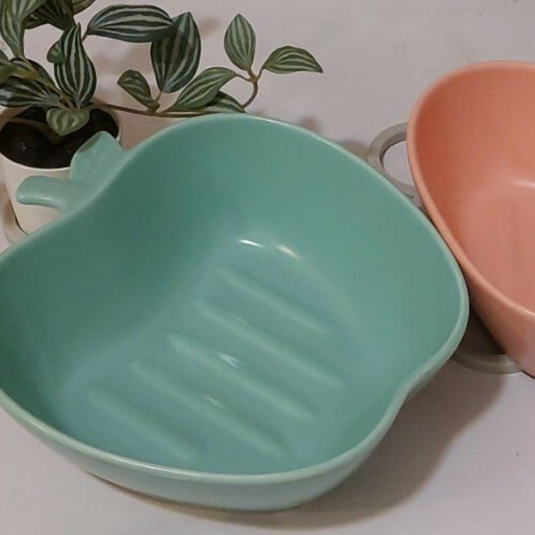 Apple-Shaped Porcelain Casserole Dish, 2 Piece, Oven to Table