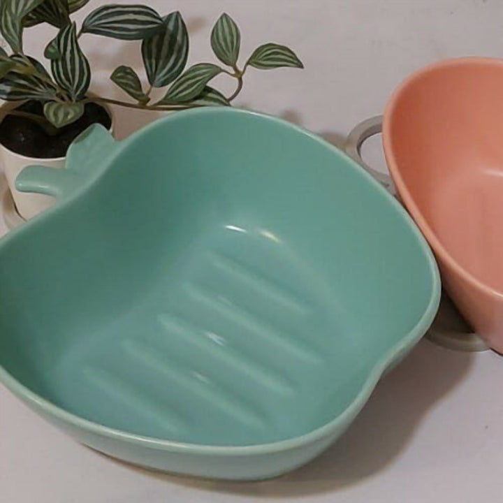 Apple-Shaped Porcelain Casserole Dish, 2 Piece, Oven to Table