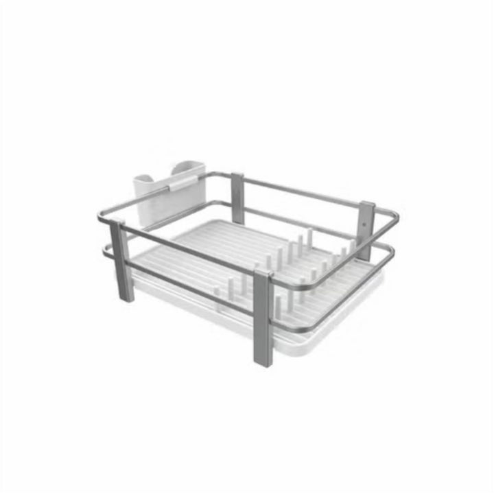 Aluminium Dish Rack with Adjustable Spoon Rest and High Pot Barriers