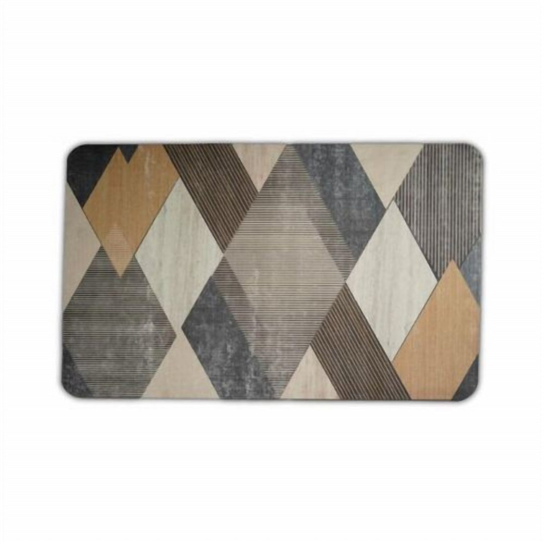 Absorbent Bath Floor Mat 45 x 75 cm with Non Slip Rubber Base