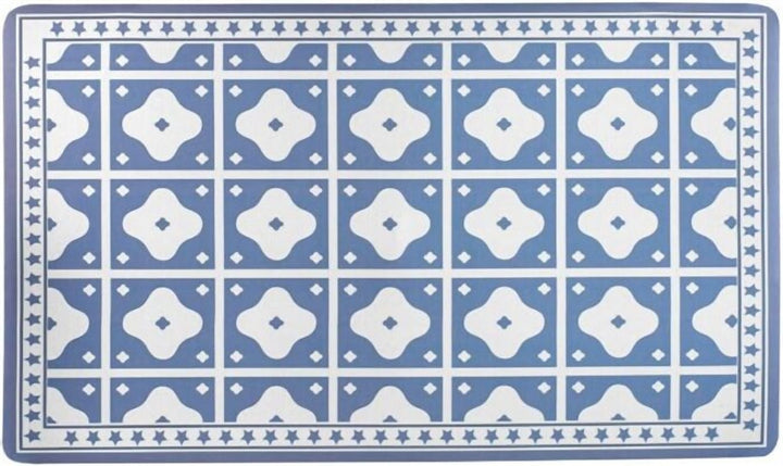 Absorbent Bath Floor Mat 45 x 75 cm with Non Slip Rubber Base