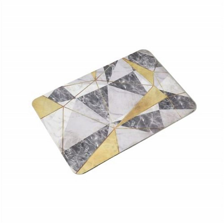 Absorbent Bath Floor Mat 45 x 75 cm with Non Slip Rubber Base