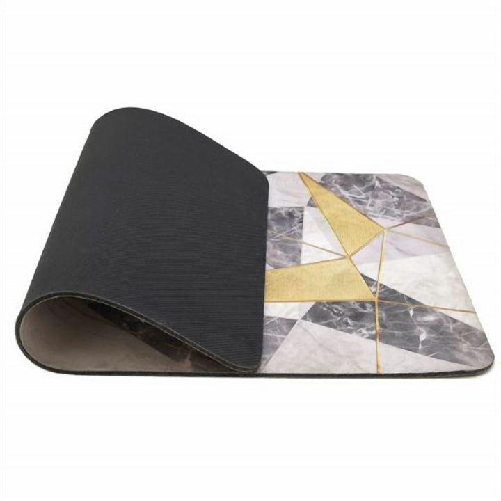 Absorbent Bath Floor Mat 45 x 75 cm with Non Slip Rubber Base